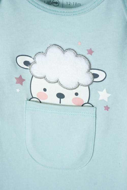 CONJUNTO LITTLEMIC CON BODY Y PANTALÓN PARA BEBÉ NIÑA