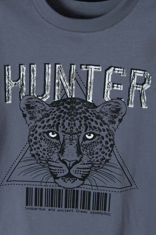 Card slide image -  CAMISETA DE MIC MANGA CORTA GRIS DE NIÑO