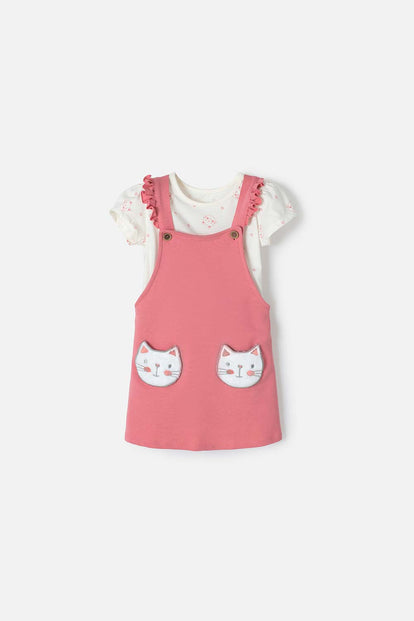 VESTIDO DE LITTLEMIC PARA NIÑA 2T A 5T