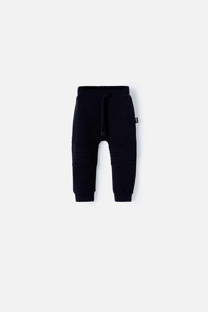  JOGGER LITTLEMIC CON CORDÓN NEGRO PARA BEBÉ NIÑO