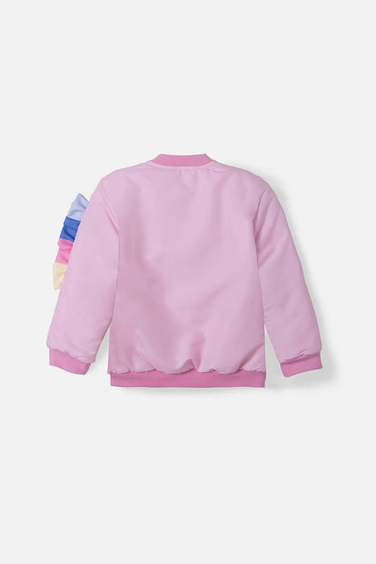 CHAQUETA DE LITTLEMIC ABIERTA ROSADA PARA NIÑA 2T A 5T