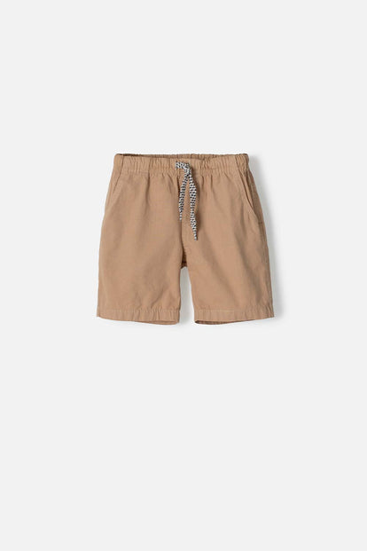  BERMUDA DE LITTLEMIC CON CORDON CAKI PARA NIÑO 2T A 5T