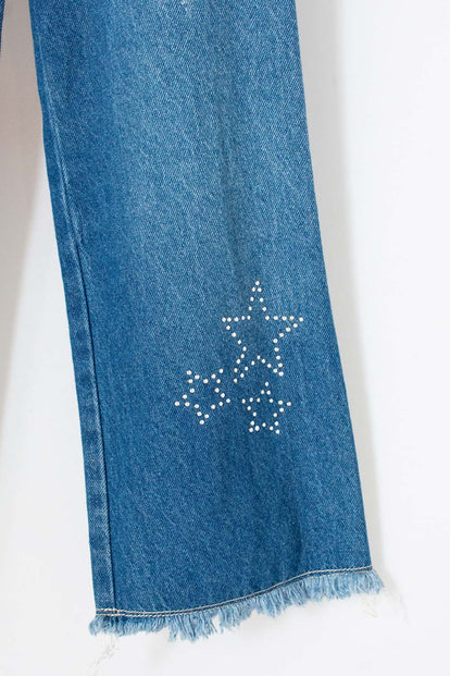  JEAN DE LITTLEMIC AZUL PARA NIÑA 2T A 5T