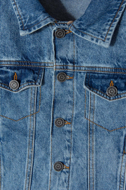 CHAQUETA DE MIC CON CAPUCHA TONO MEDIO PARA NIÑO