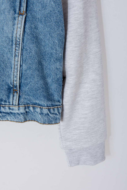 CHAQUETA DE MIC CON CAPUCHA TONO MEDIO PARA NIÑO