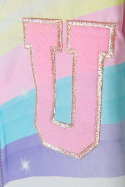 CHAQUETA DE MIC CON CIERRE MULTICOLOR PARA NIÑA