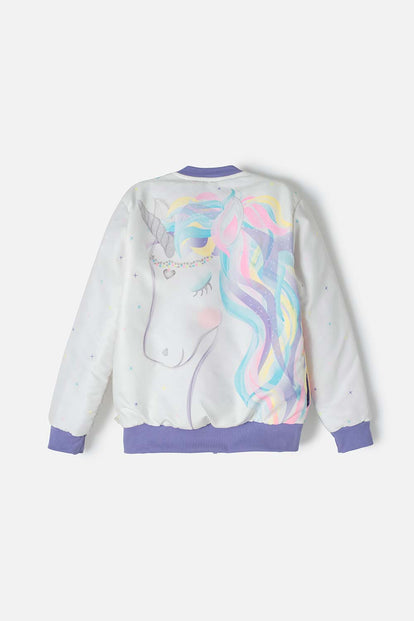 CHAQUETA DE MIC CON CIERRE MULTICOLOR PARA NIÑA