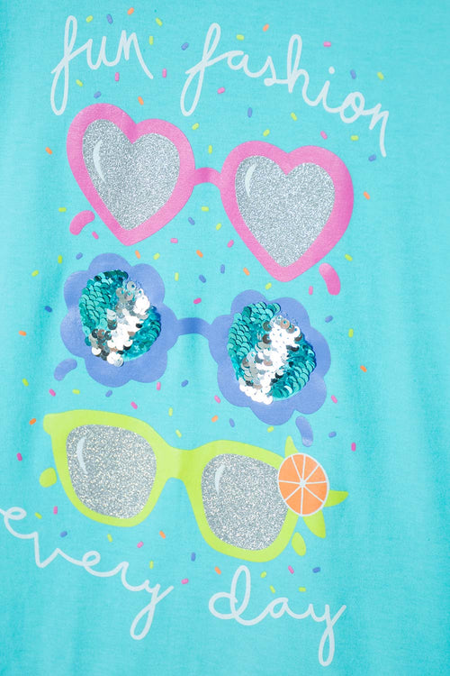Card slide image -  CAMISETA MIC AZUL MANGA CORTA PARA NIÑA