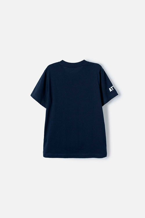 Card slide image -  CAMISETA MIC AZUL OSCURO MANGA CORTA PARA NIÑO