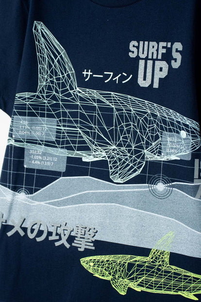 CAMISETA MIC AZUL OSCURO MANGA CORTA PARA NIÑO