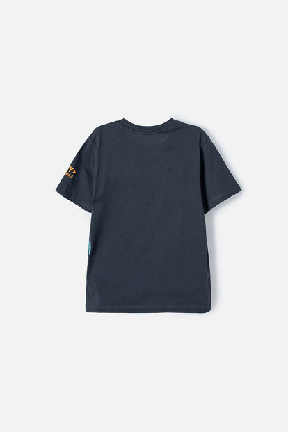 CAMISETA MIC GRIS BÁSICA PARA NIÑO