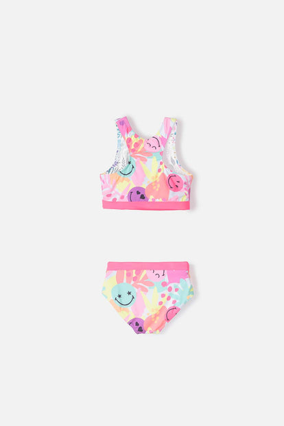 CONJUNTO DE BAÑO DE MIC MULTICOLOR PARA NIÑA