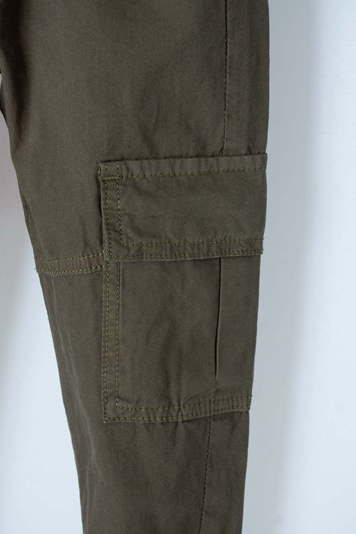 Card slide image -  JOGGER DE LITTLEMIC CON CORDÓN VERDE MILITAR PARA NIÑO 2T A 5T