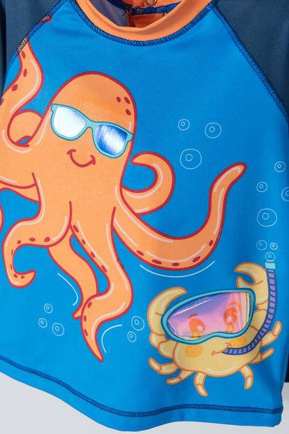 CONJUNTO DE BAÑO LITTLEMIC MANGA LARGA MULTICOLOR PARA BEBÉ NIÑO