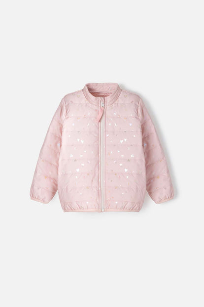  CHAQUETA DE LITTLEMIC CON CIERRE ROSADO PARA NIÑA 2T A 5T