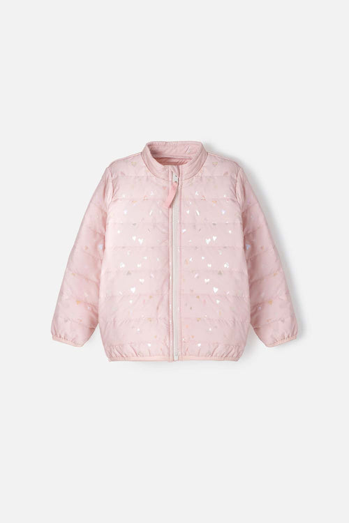 Card slide image -  CHAQUETA DE LITTLEMIC CON CIERRE ROSADO PARA NIÑA 2T A 5T