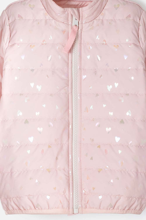 Card slide image -  CHAQUETA DE LITTLEMIC CON CIERRE ROSADO PARA NIÑA 2T A 5T