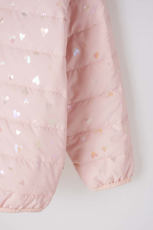 Card slide image -  CHAQUETA DE LITTLEMIC CON CIERRE ROSADO PARA NIÑA 2T A 5T