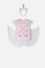 CAMISETA DE LITTLEMIC CON DIADEMA MULTICOLOR PARA NIÑA 2T A 5T