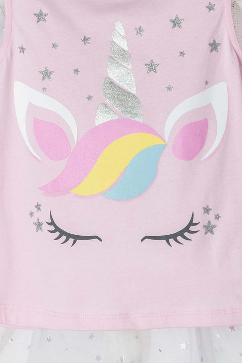 Card slide image -  CAMISETA DE LITTLEMIC CON DIADEMA MULTICOLOR PARA NIÑA 2T A 5T