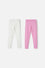 LEGGINS X2 DE MIC NEGRO Y ROSA PARA NIÑA