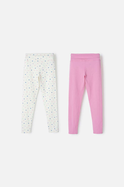 Card slide image -  LEGGINS X2 DE MIC NEGRO Y ROSA PARA NIÑA