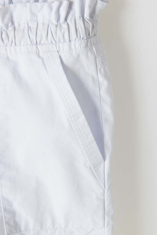 SHORT DE MIC CON CORDÓN BLANCO PARA NIÑA