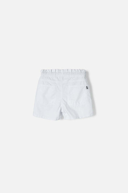 SHORT DE MIC CON CORDÓN BLANCO PARA NIÑA