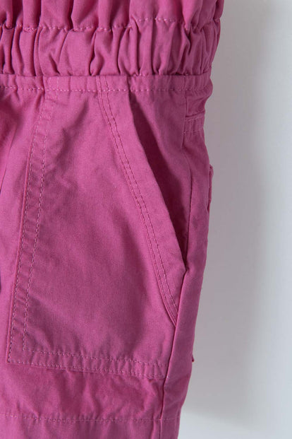 SHORT DE LITTLEMIC CON CORDÓN ROSADO PARA NIÑA 2T A 5T