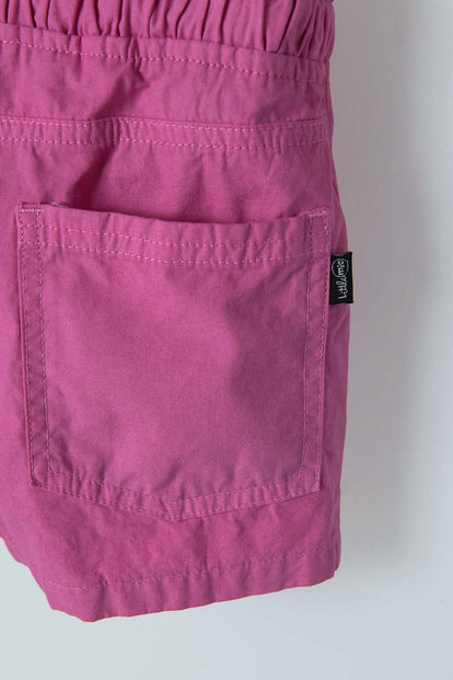SHORT DE LITTLEMIC CON CORDÓN ROSADO PARA NIÑA 2T A 5T