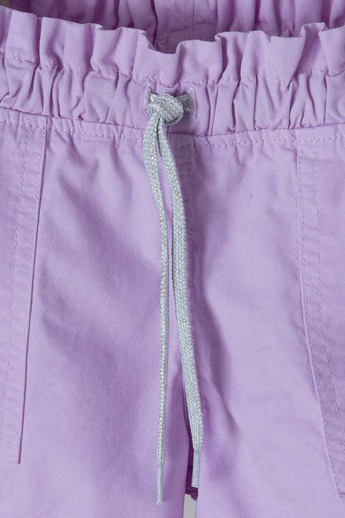 Card slide image -  SHORT DE LITTLEMIC CON CORDÓN LAVANDA PARA NIÑA 2T A 5T
