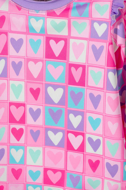 VESTIDO DE BAÑO LITTLEMIC MANGA LARGA MULTICOLOR PARA NIÑA 2T A 5T