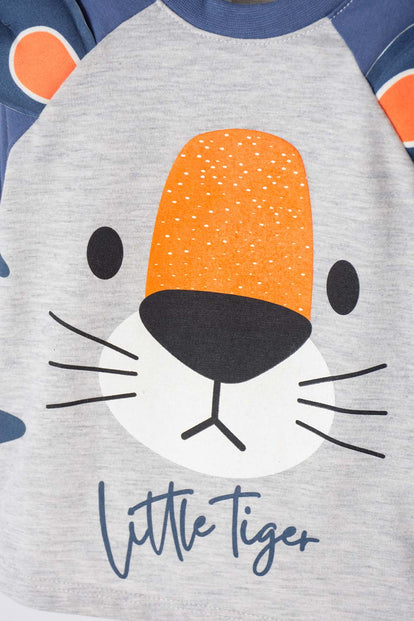 CONJUNTO LITTLEMIC MANGA LARGA MULTICOLOR PARA BEBÉ NIÑO