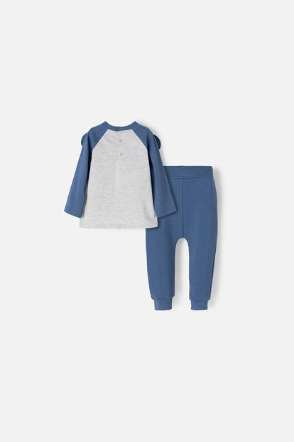 CONJUNTO LITTLEMIC MANGA LARGA MULTICOLOR PARA BEBÉ NIÑO