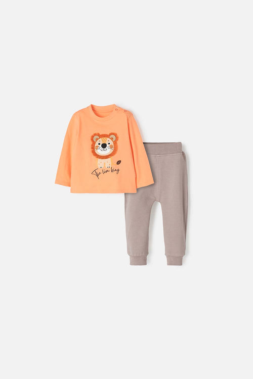 CONJUNTO DE LITTLE MIC MANGA LARGA PARA BEBÉ NIÑO
