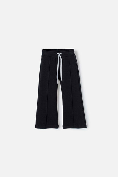  JOGGER DE LITTLEMIC CON CORDÓN NEGRO PARA NIÑA 2T A 5T