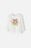 BUZO DE LITTLEMIC CERRADO MARFIL PARA NIÑA 2T A 5T