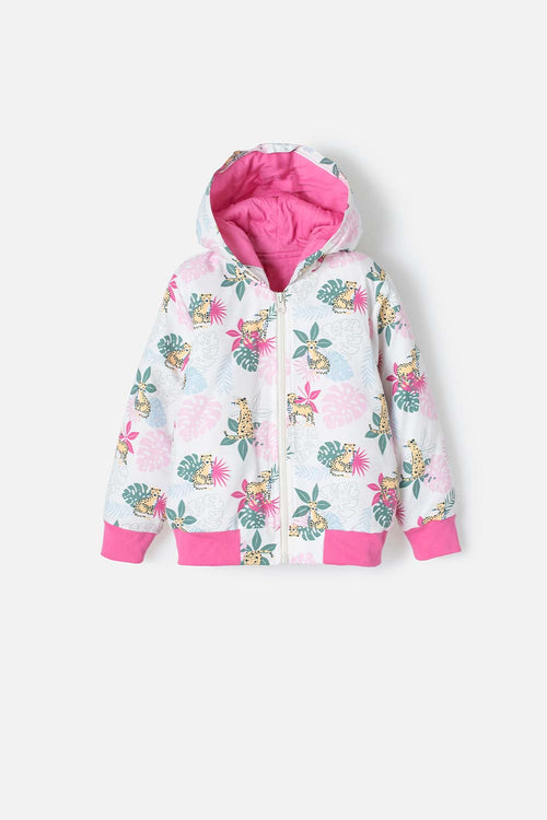 Card slide image -  CHAQUETA LITTLEMIC CON CAPUCHA MULTICOLOR PARA NIÑA 2T A 5T