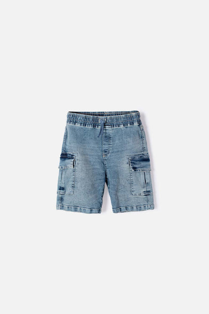  BERMUDA DE MIC CON BOLSILLOS PARA NIÑO
