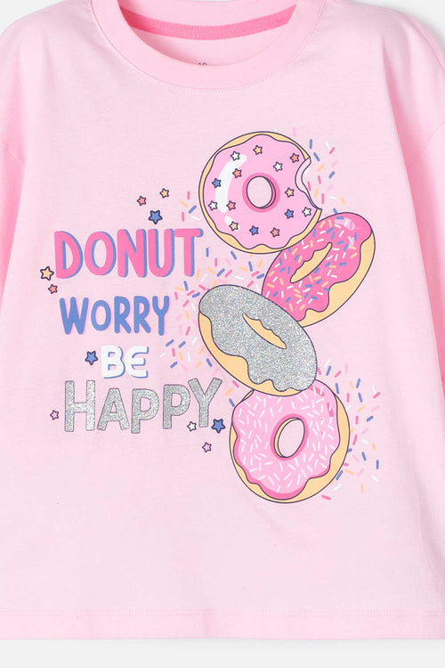 CAMISETA DE MIC MANGA CORTA ROSADO PARA NIÑA