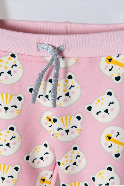 Card slide image -  CONJUNTO DE LITTLEMIC CON PANTALÓN LARGO ROSADO PARA NIÑA 2T A 6T