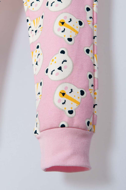 CONJUNTO DE LITTLEMIC CON PANTALÓN LARGO ROSADO PARA NIÑA 2T A 6T