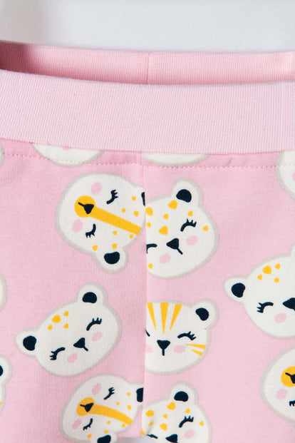 CONJUNTO DE LITTLEMIC ROSADO PANTALÓN LARGO PARA BEBÉ NIÑA