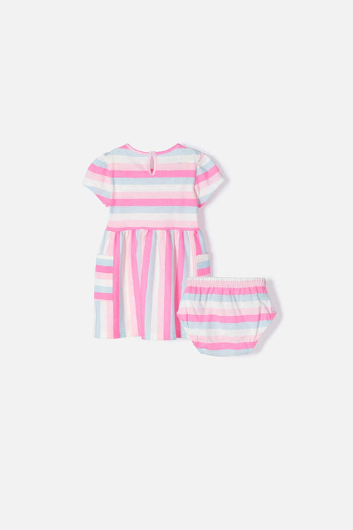Card slide image -  VESTIDO DE LITTLEMIC MANGA CORTA PARA BEBÉ NIÑA