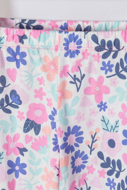 PIJAMA LITTLEMIC CON PANTALÓN LARGO MULTICOLOR PARA NIÑA 2T A 5T