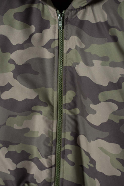 CHAQUETA DE MIC CON CIERRE VERDE PARA NIÑO