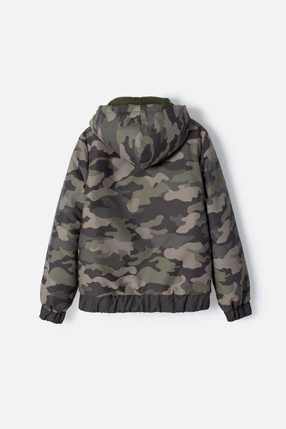 CHAQUETA DE MIC CON CIERRE VERDE PARA NIÑO