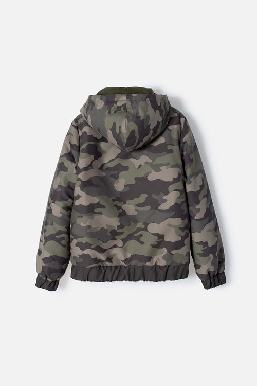 CHAQUETA DE MIC CON CIERRE VERDE PARA NIÑO