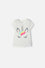 CAMISETA MIC MANGA CORTA MARFIL PARA NIÑA