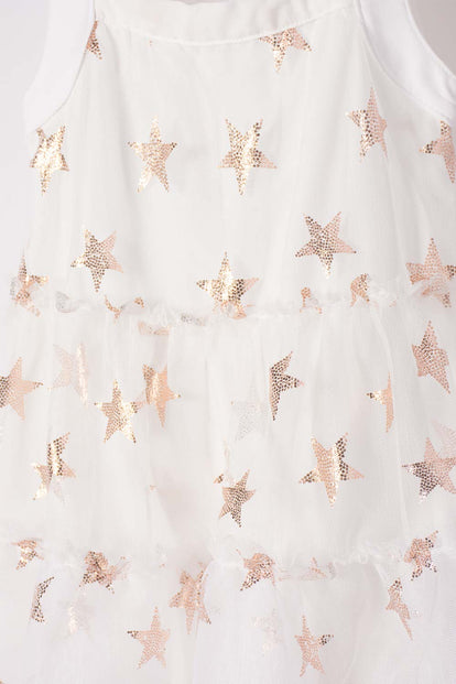  VESTIDO DE LITTLEMIC MANGA SISA CRUDO PARA NIÑA 2T A 5T